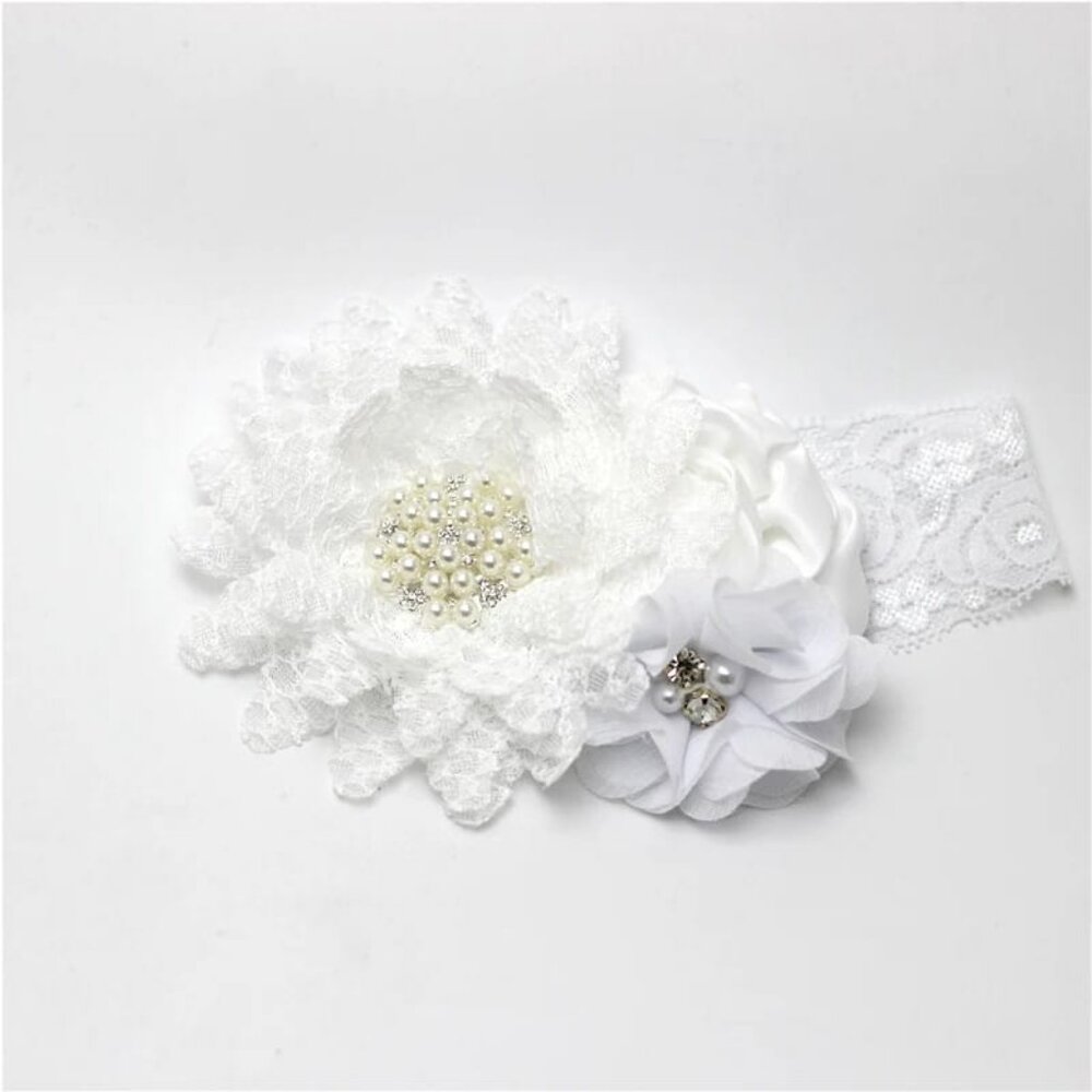 NEW - Flower Headband Baby Girl Vintage - Baby Girls Accesories